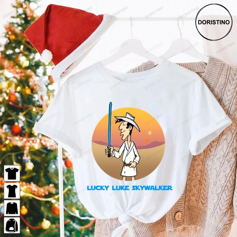 Cartoon Cowboy Lucky Luke Skywalker Awesome Shirts